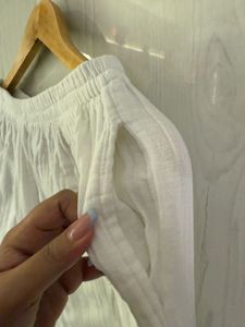 White Linen Co-ord Set