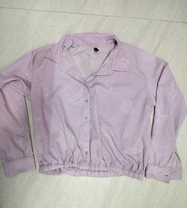 lavender crop shirt 💜