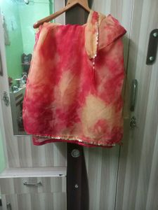 Red &amp; Yellow Saree