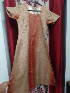 Pure Satin Artwork Dress