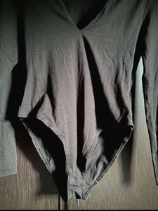 H&amp;M Black Long Sleeve Bodysuit