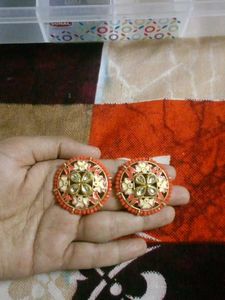 Orange Earring