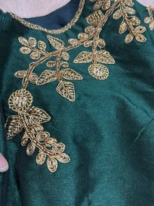 Taj Mahal zari work blouse