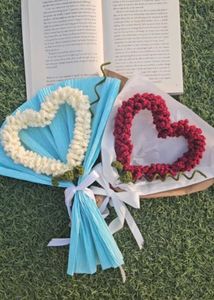 Crochet Heart Shape Bouquet