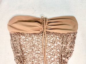 Tube Top With Net Details