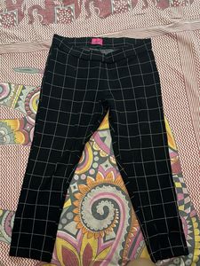 Checkered Ankle Pants