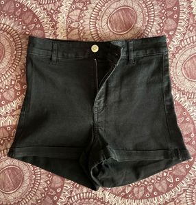 H&M High-Waisted Denim Shorts