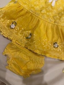 Cute Yellow Baby Outfit