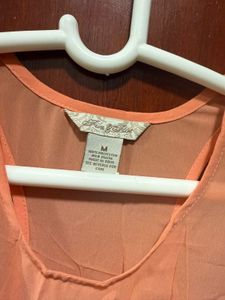 Peach Sleeveless Top
