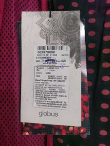 New Globus Red Black Kurta
