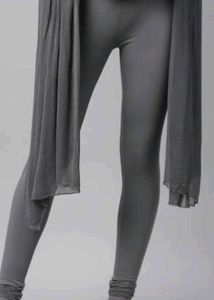 Grey Cotton Leggings