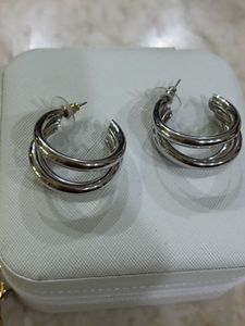 Silver Hoop Earrings