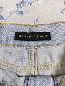 Ripped Denim Shorts