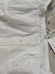 NEWME KOREAN LINEN TOP WITH TAG