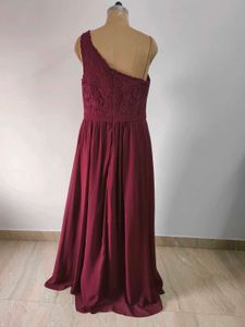 Burgundy Lace Gown