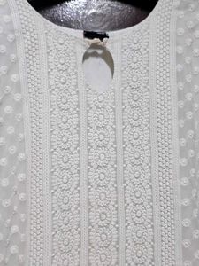 White Chikankari Kurta