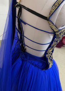 Blue Embellished Lehenga Choli