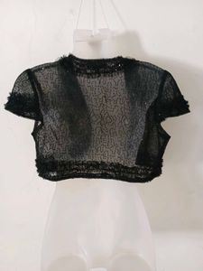 Black Sequin Bolero Shrug