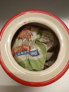 SMALL PICKLE JAR OR HOME DECOR PIECE