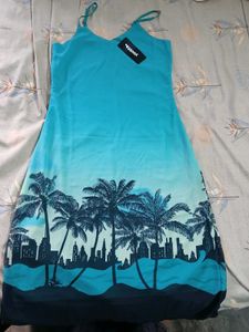 Tropical Print Sundress