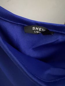 shein Electric Blue Sleeveless Dress