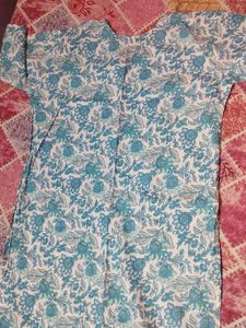 Floral Print A - line Kurti