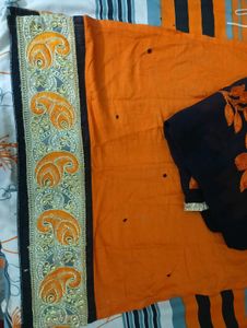 light Orange Embellished Kurta and dupatta set