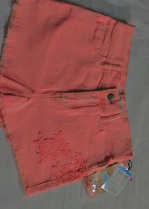 Hot Coral Peach 🍑 Shorts