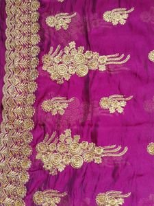 Work Saree With Blouse