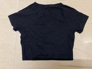 Graphic Print Crop Top