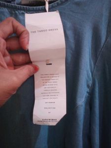 zara brand Blue Denim Style Dress