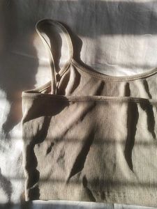 Ribbed Tank Top with Detail