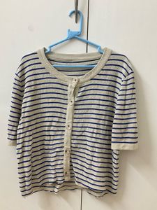 Striped Knit Cardigan