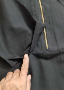 Black Zipper Detail Top