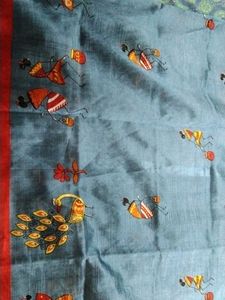 Hand-Painted Silk Saree