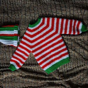 Handmade Christmas Pullover With Cap