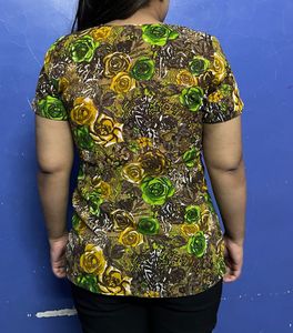 Korean Floral Print Top