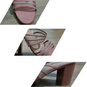 Women Block Heels Pink