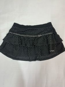 Polka Dot Layered Mini Skirt