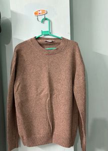 Cozy Brown Knit Sweater