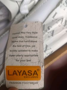 New Layasa White Sneakers For Ladies