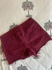 Old Navy Burgundy Denim Shorts