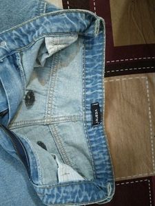 Distressed Wide-Leg Jeans