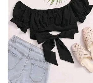 Black Crop Top
