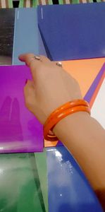marwadi chudi in orange colour