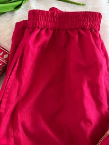 Pink Embroidered Kurta Set