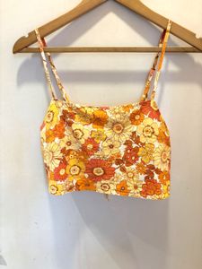 Back Tie Beautiful Floral Top