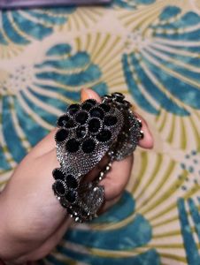 Black Stone Bangle