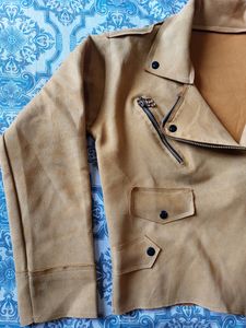 Mustard Colour Velvet Jacket For Womens