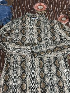 Snakeskin Bodycon Top